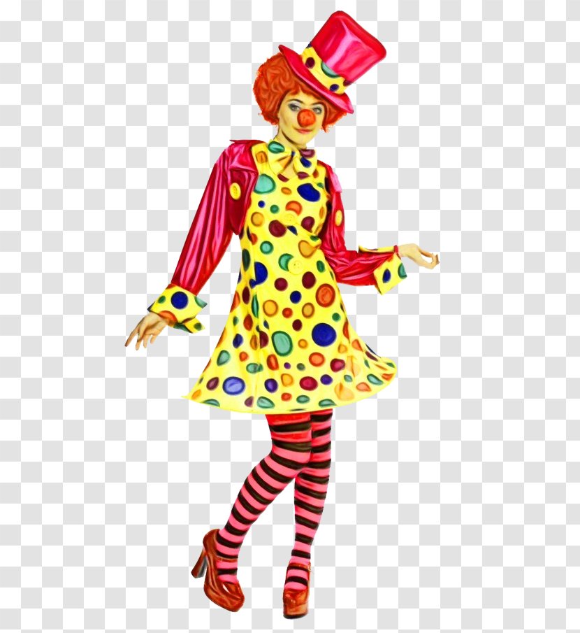 Clown Costume Performing Arts Design Jester - Circus Fashion Illustration Transparent PNG