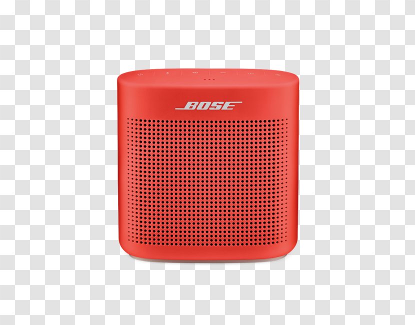 Red Bose SoundLink Color II Corporation Loudspeaker Bluetooth - Sound Box Transparent PNG