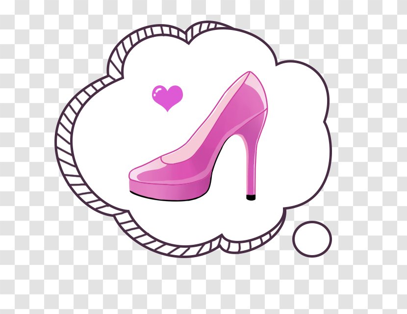 Chanel Perfume Coco Cartoon - Pink Simple High Heels Decorative Patterns Transparent PNG