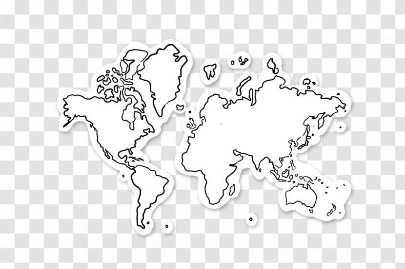 World Map - Tree - Hand-drawn Transparent PNG