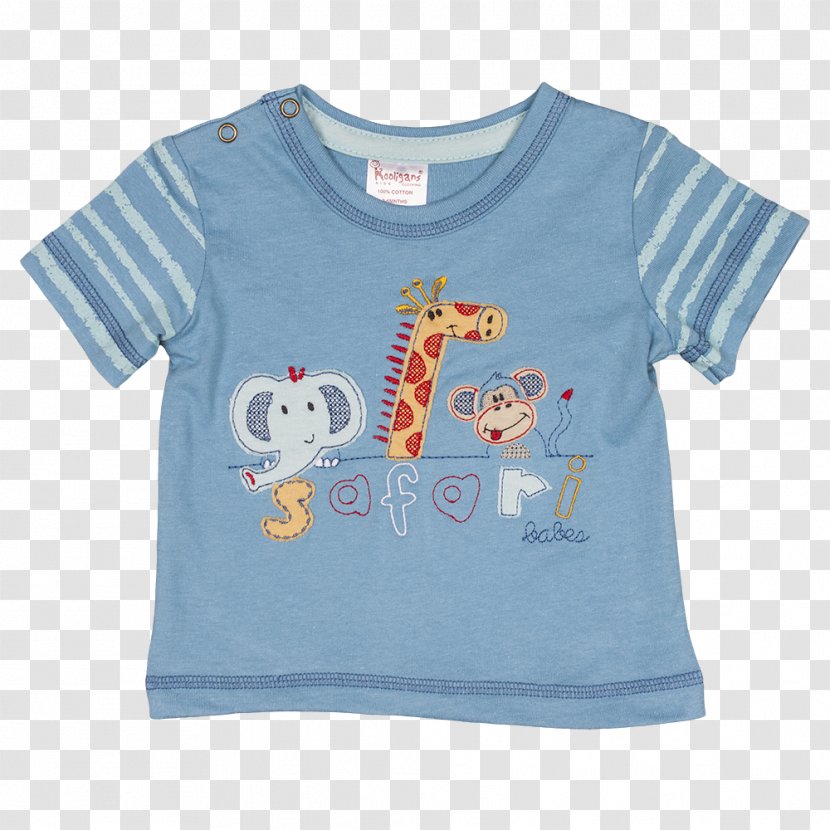 T-shirt Baby & Toddler One-Pieces Sleeve Cotton - Blue Transparent PNG