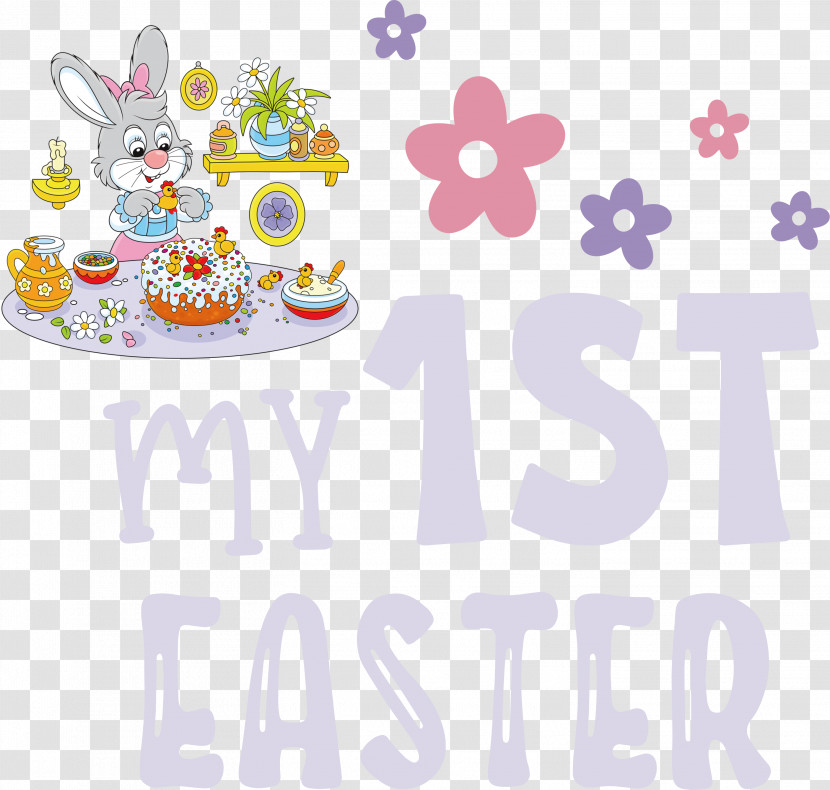 My 1st Easter Easter Bunny Easter Day Transparent PNG