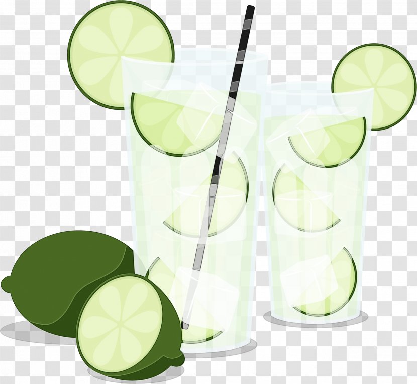 Lime Key Lemon-lime Drink Caipirinha - Limonana Cocktail Garnish Transparent PNG