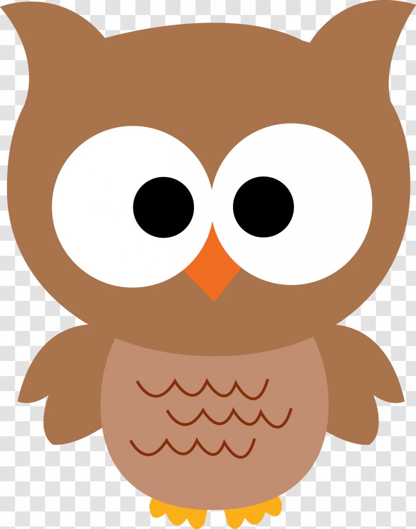 Barred Owl Clip Art - Artwork - Vector Cute Transparent PNG