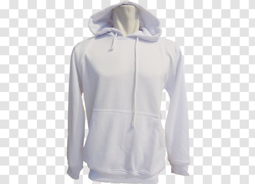 Hoodie T-shirt White Sweater Jacket - Zipper Transparent PNG