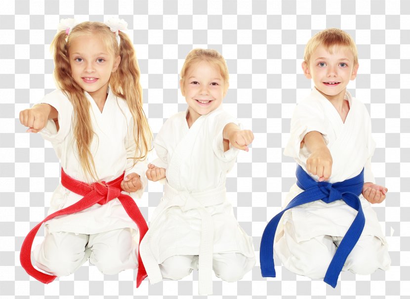 Martial Arts Child Karate Taekwondo Self-defense - Watercolor - Children Transparent PNG