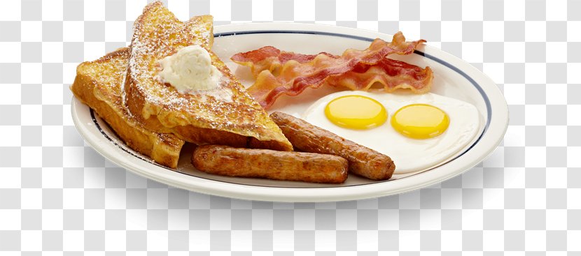 Sausage Breakfast Pancake IHOP Bacon - Junk Food - Transparent Transparent PNG