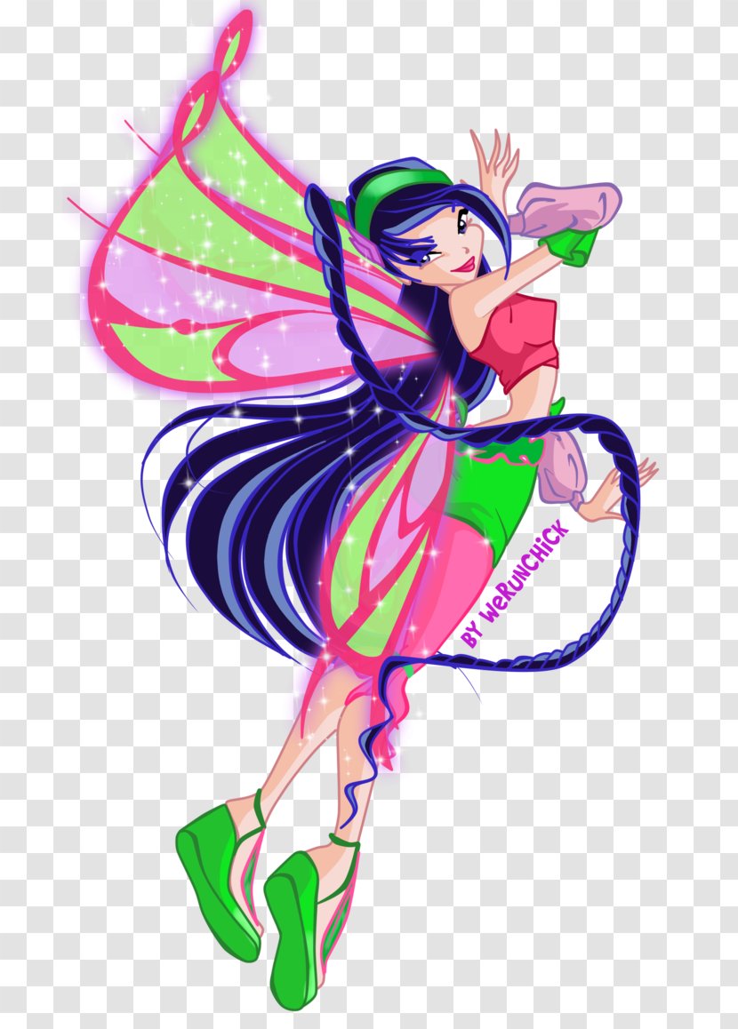 Musa Stella Roxy Tecna Flora - Pink - Winx Transparent PNG