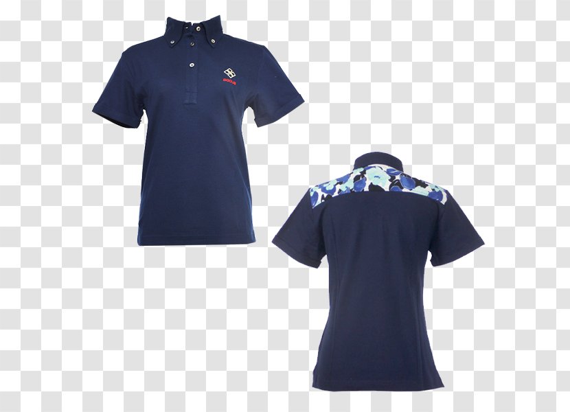 Polo Shirt T-shirt Collar Sleeve - Electric Blue Transparent PNG