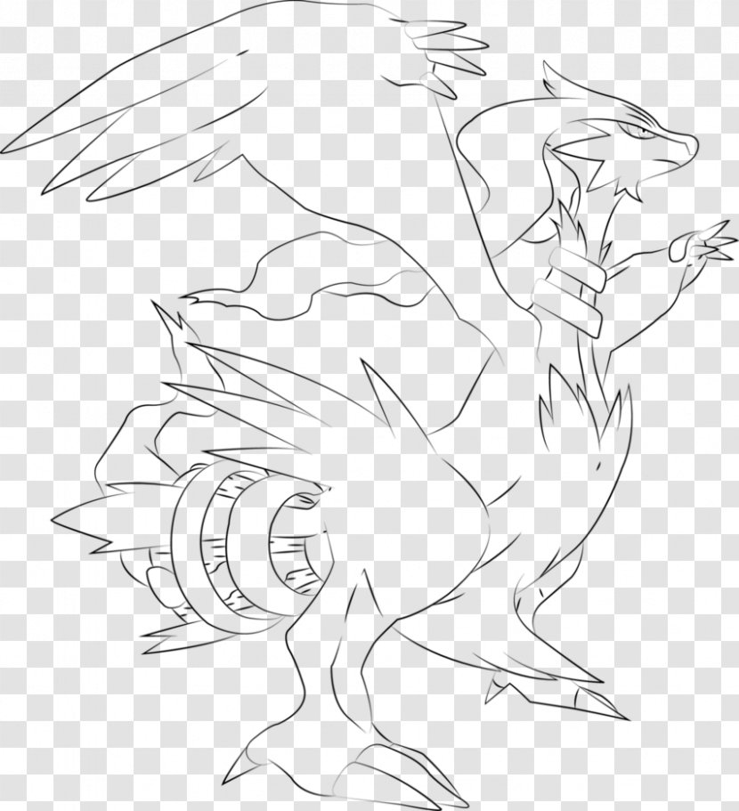 Pokemon Black & White Pokémon X And Y 2 Coloring Book - Zekrom - Dynamic Lines Transparent PNG