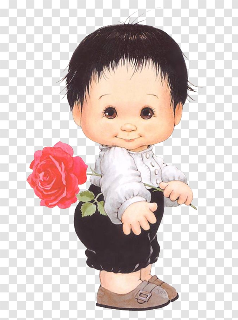 Gilito Del Barrio Norte María Elena Walsh Infant Clip Art - Toddler - Boy With Rose Transparent PNG
