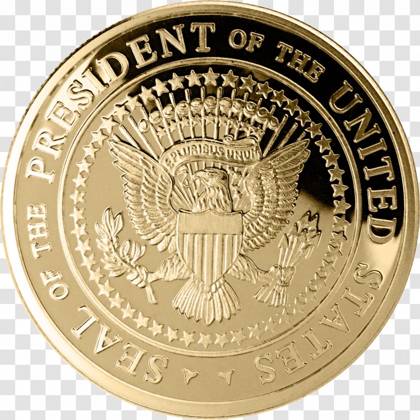 Seal Of The President United States Medal US Presidential Election 2016 - Abraham Lincoln - Gold Transparent PNG