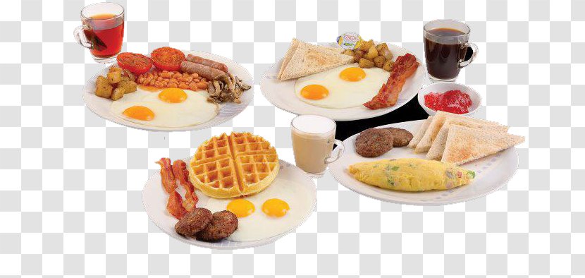 Full Breakfast Brunch Junk Food Dish - Nutritious Transparent PNG