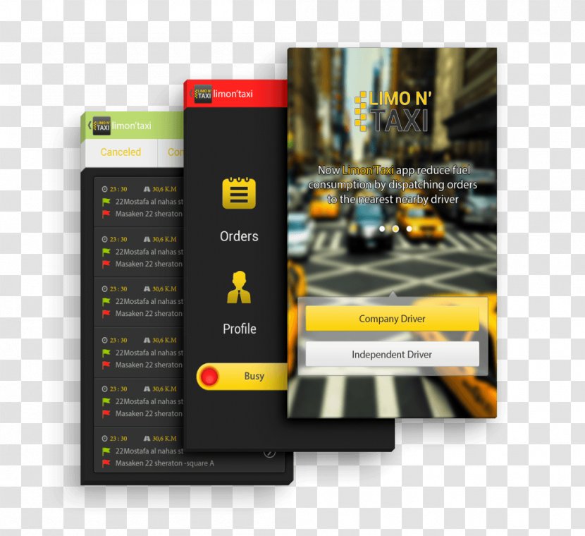 Brand Display Advertising - Taxi App Transparent PNG