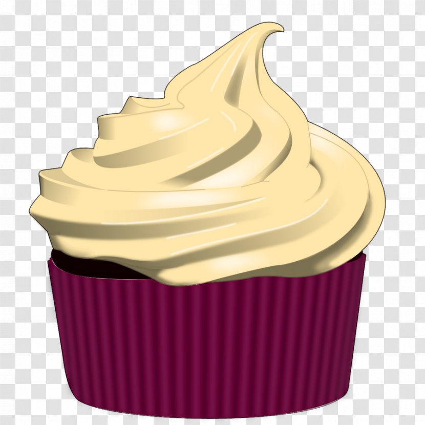 Red Velvet Cake Cupcake Cream Frosting & Icing Clip Art - Dessert - Cup Transparent PNG