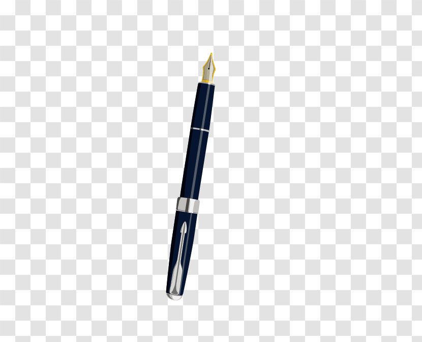 Fountain Pen - Metal - Vector Transparent PNG