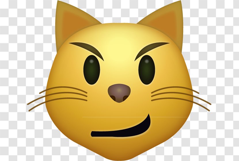 Cat Face With Tears Of Joy Emoji Smile IPhone - Iphone Transparent PNG