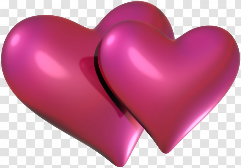 Heart Valentine's Day Free Clip Art - Pink - LOVE Transparent PNG