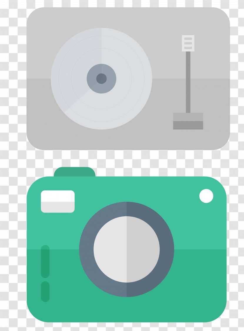 Video Camera Flat Design - Color Gradient Transparent PNG