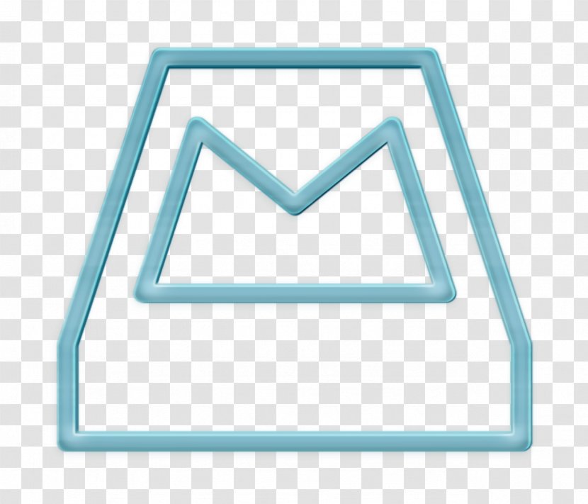 Brand Icon Logo Mailbox - Network - Triangle Turquoise Transparent PNG