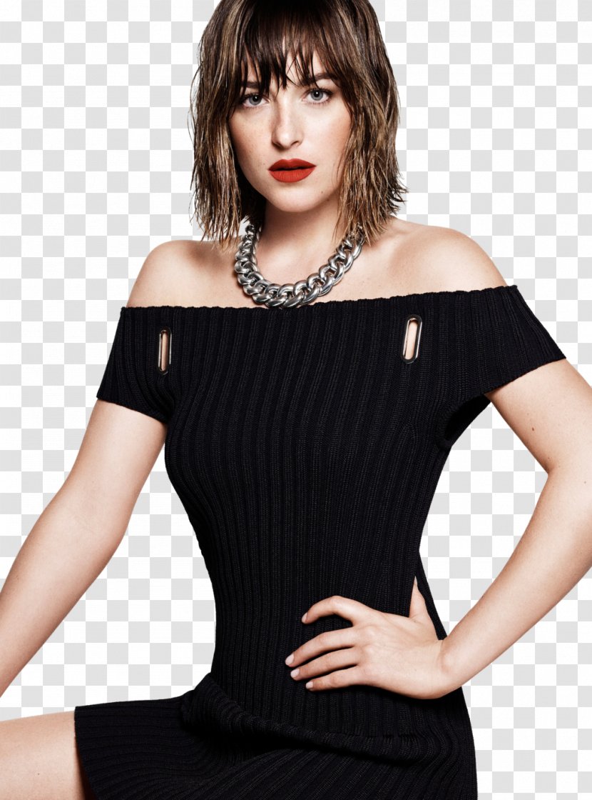 Dakota Johnson Fifty Shades Of Grey Magazine Elle - Tree - Transparent Transparent PNG