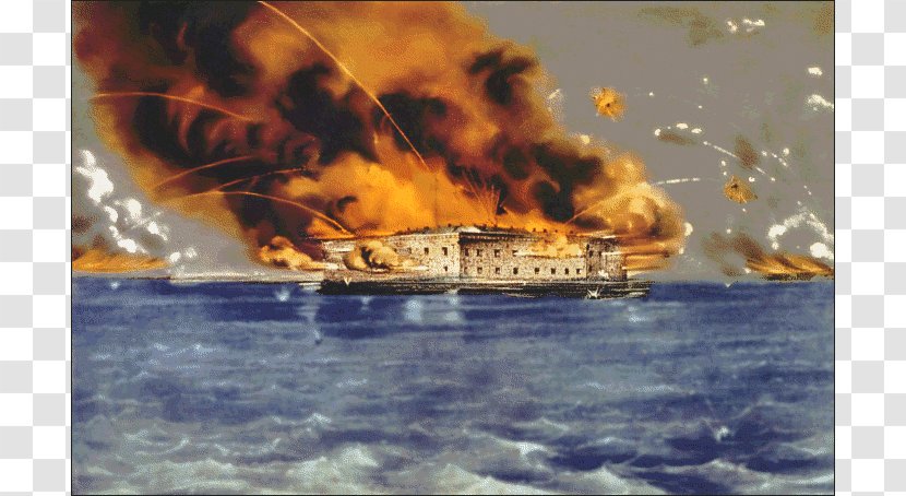 Battle Of Fort Sumter Southern United States American Civil War Confederate America - Bombardment - Log Cliparts Transparent PNG