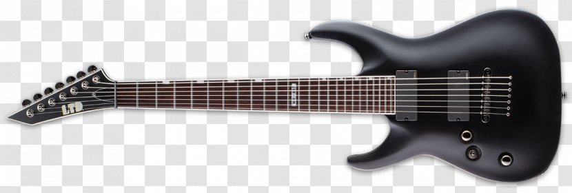 Seven-string Guitar ESP LTD EC-1000 Gibson Les Paul Electric Transparent PNG