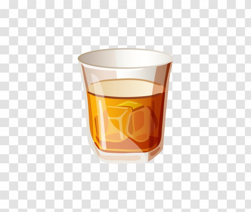 Whiskey Cocktail Tea Juice Baijiu - Orange Drink - Transparent Glass Beer Vector Free Download Transparent PNG