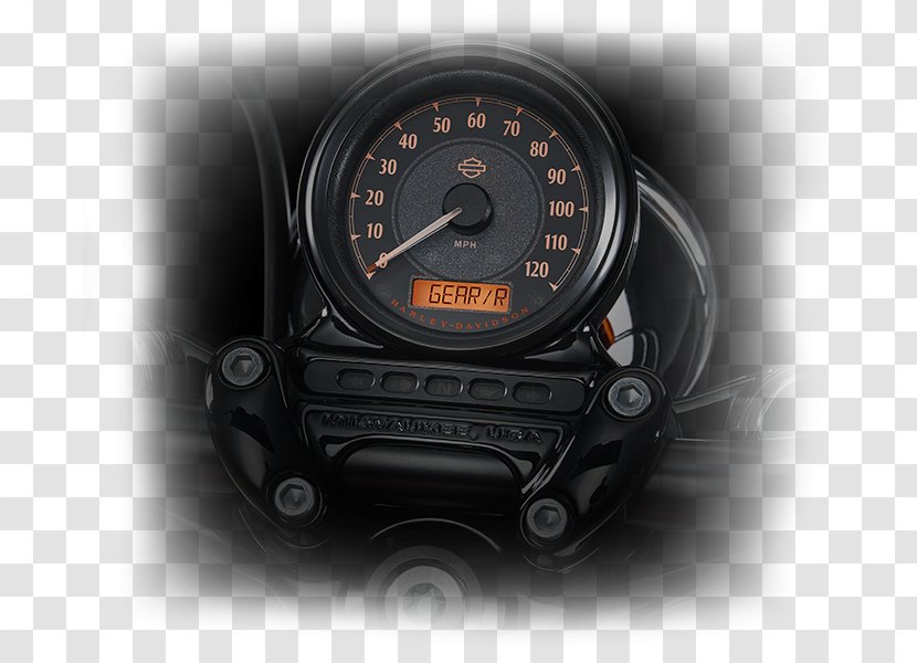 Harley-Davidson Sportster Motorcycle Motor Vehicle Speedometers Tachometer - Softail Transparent PNG