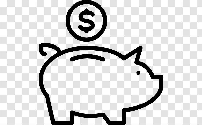 Piggy Bank Coin Money Saving - Text Transparent PNG