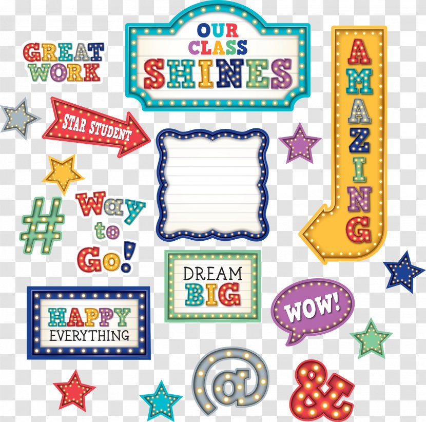 Bulletin Board Marquee Pin Classroom Material - Art Transparent PNG