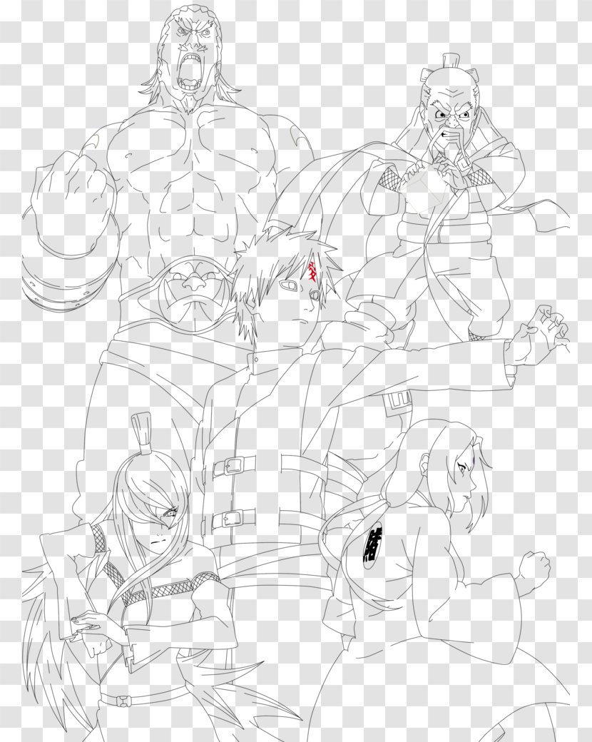 Inker Drawing Line Art Cartoon Sketch - Lineart Naruto Transparent PNG