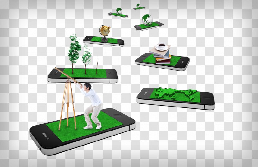 Mobile Advertising Creativity Online Touchscreen - Designer - Creative Phone Transparent PNG