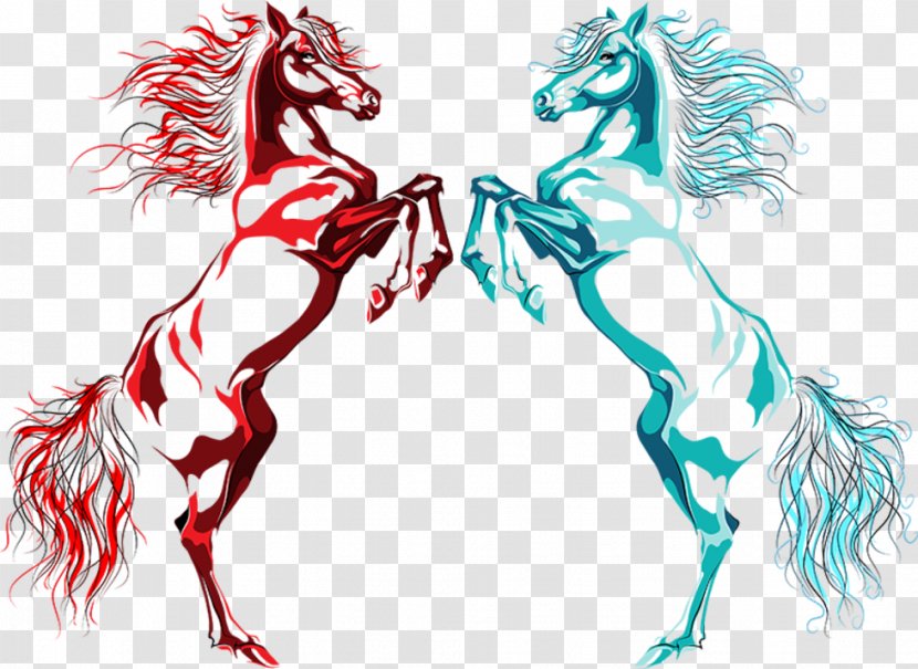 Horse Rearing Vector Graphics Stallion Stock Photography - Cartoon Transparent PNG