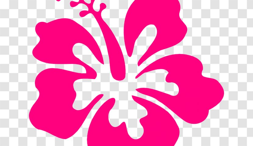 Clip Art Hawaiian Hibiscus Sticker Black Image - Petal - Hedge Row Transparent PNG