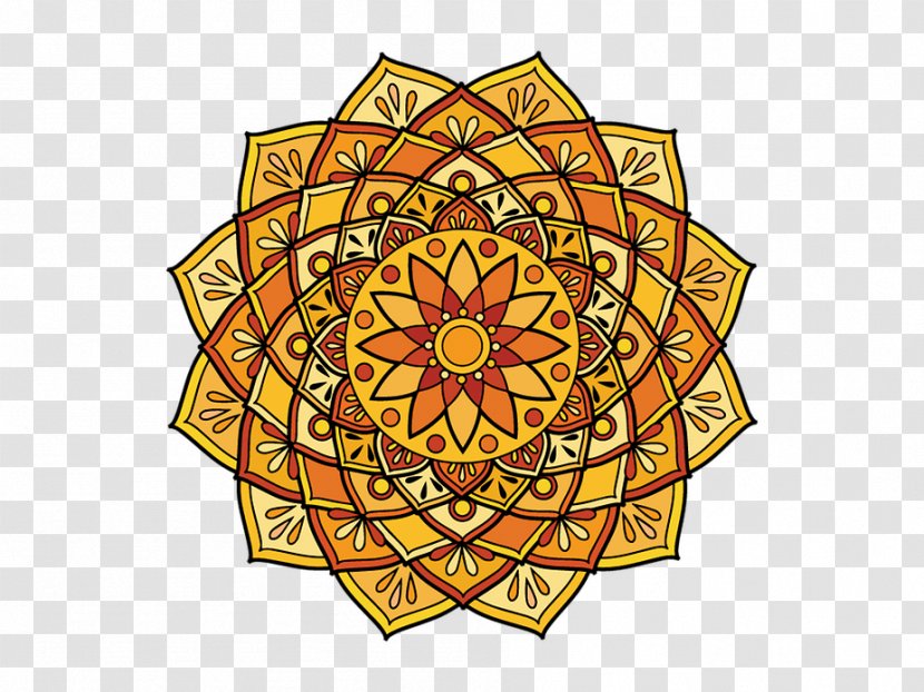 Mandala Coloring Pages For Adults Android Mandalas Book - Yellow Transparent PNG