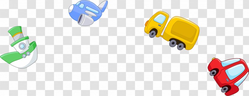 Toy Download Clip Art - Text - A Plurality Of Cartoon Car Airplane Pattern Transparent PNG