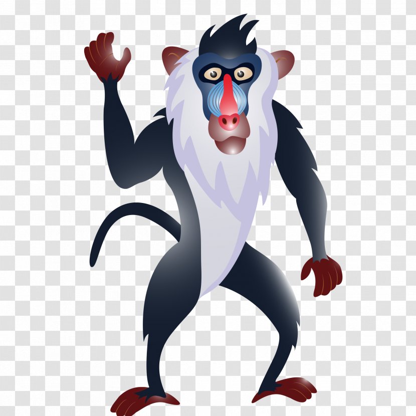 Baboons Vector Graphics Royalty-free Clip Art - Mythical Creature - Big Transparent PNG