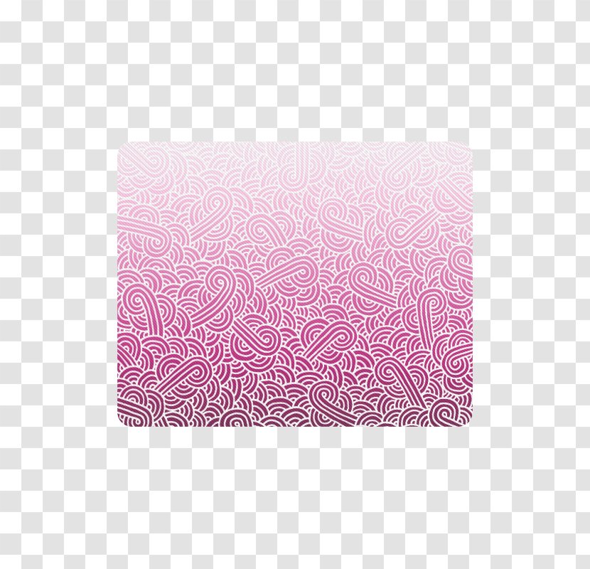 White Pink Ombré - Doodle Rectangle Transparent PNG