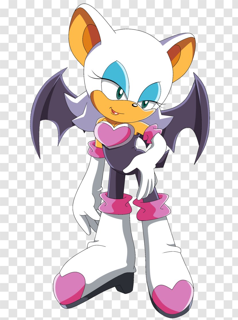 Rouge The Bat Shadow Hedgehog Sonic Wikia Wii - Silhouette Transparent PNG