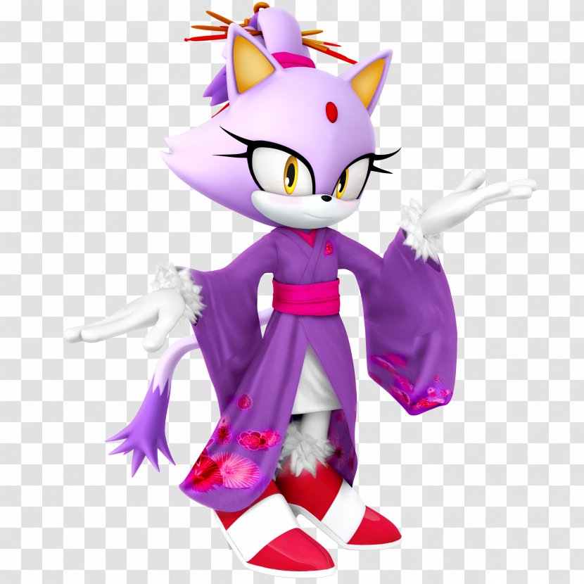 Blaze The Cat Tails Sonic Hedgehog Character - Cartoon Transparent PNG