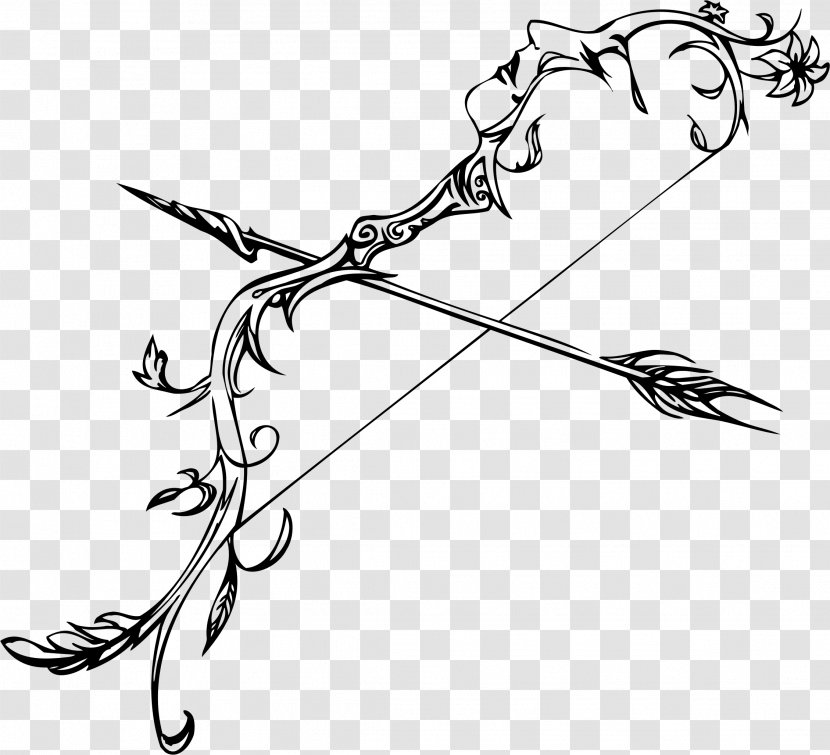 Bow And Arrow Clip Art - Woman Transparent PNG
