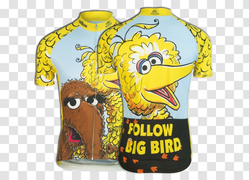 Jersey T-shirt Mr. Snuffleupagus Big Bird Cookie Monster - Sleeve Transparent PNG
