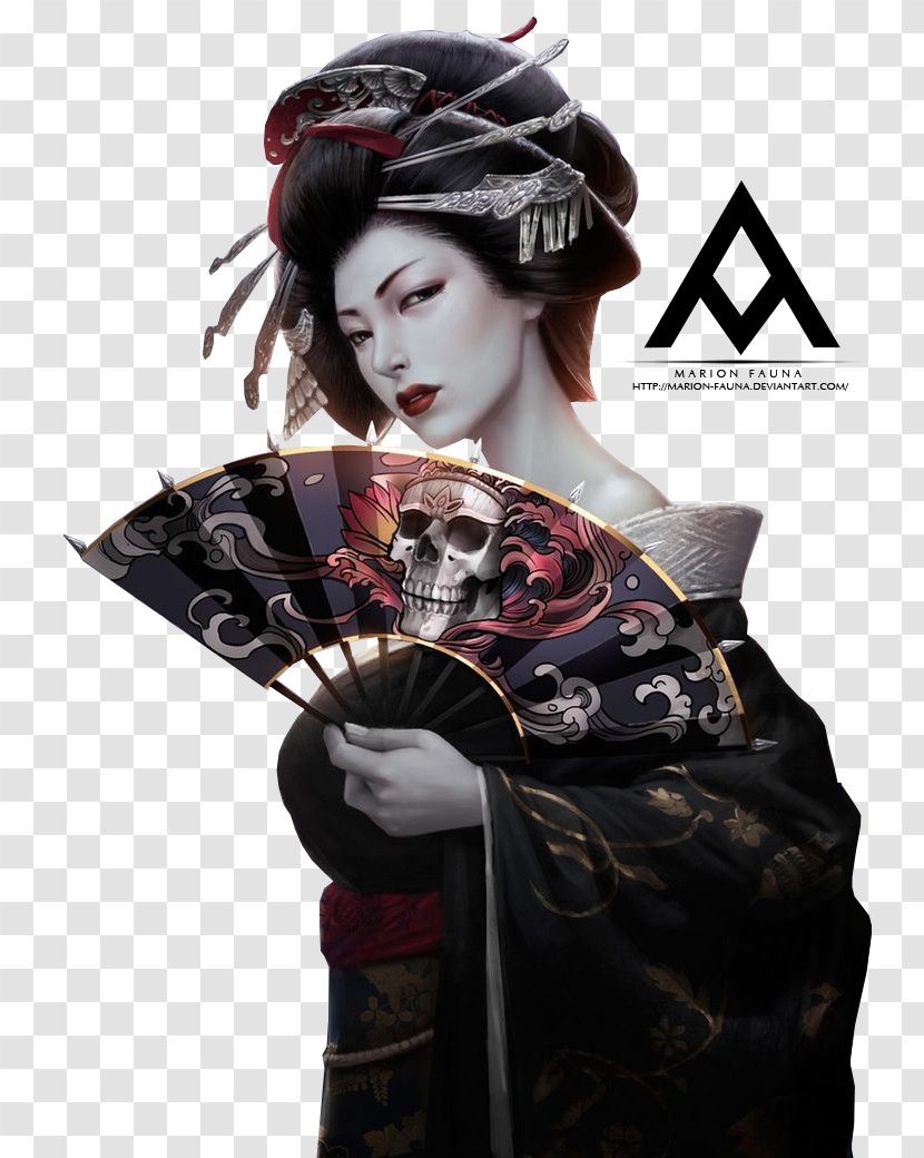 Geisha Japan Art Drawing Painting Transparent PNG