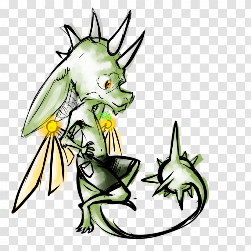Flowering Plant Dragon Insect Clip Art - Cartoon Transparent PNG