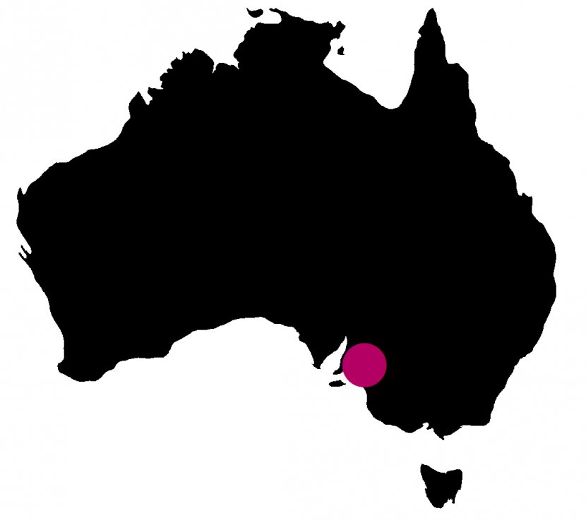 Australia World Map Vector - Black And White Transparent PNG