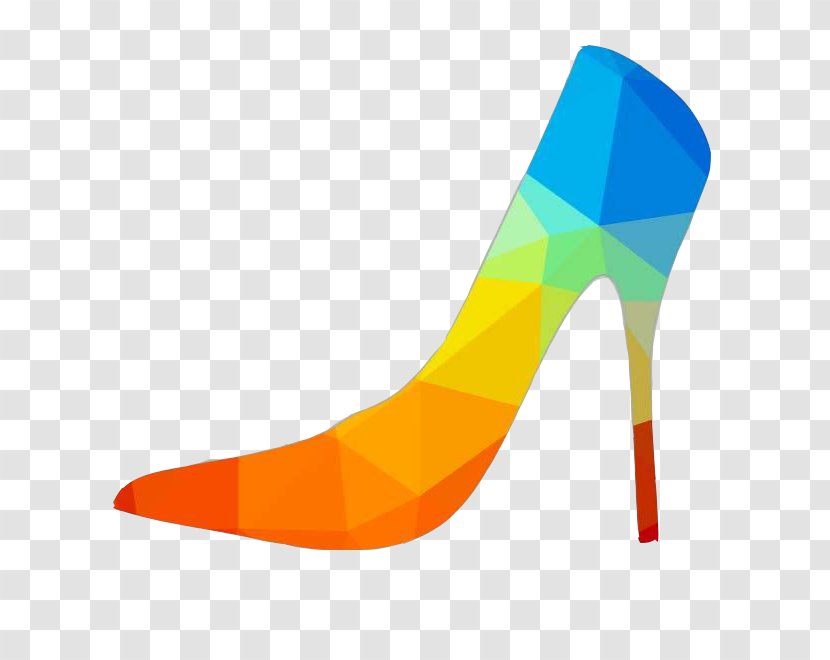 High-heeled Footwear Shoe Designer - Heart - Colored High Heels Transparent PNG