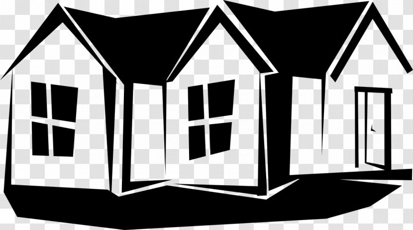 House Building Clip Art - Monochrome - Cabin Transparent PNG