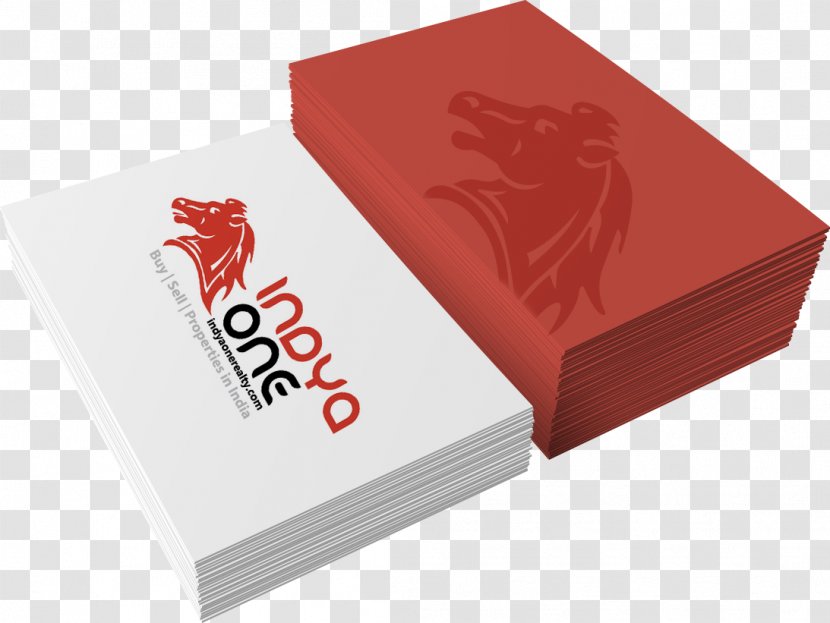 Logo Brand Font - Red Business Card Transparent PNG
