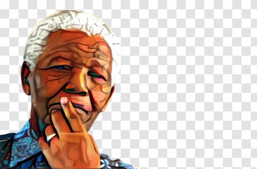 Gesture People - Nelson Mandela - Portrait Drawing Transparent PNG